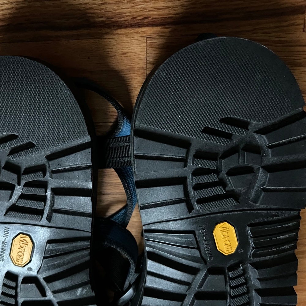 Vintage Chaco Z2 Terreno blue hiking/white water sandals men’s 11Med, USA! - Picture 14 of 15